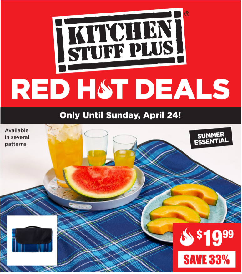 Kitchen Stuff Plus Canada Red Hot Deals: Save 52% on Contour Glass Digital Bathroom Scale + More Offers