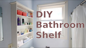 PLEASE SUBSCRIBE FOR WEEKLY VIDEOS! Its easy to build a new bathroom wall shelf with a few simple tools