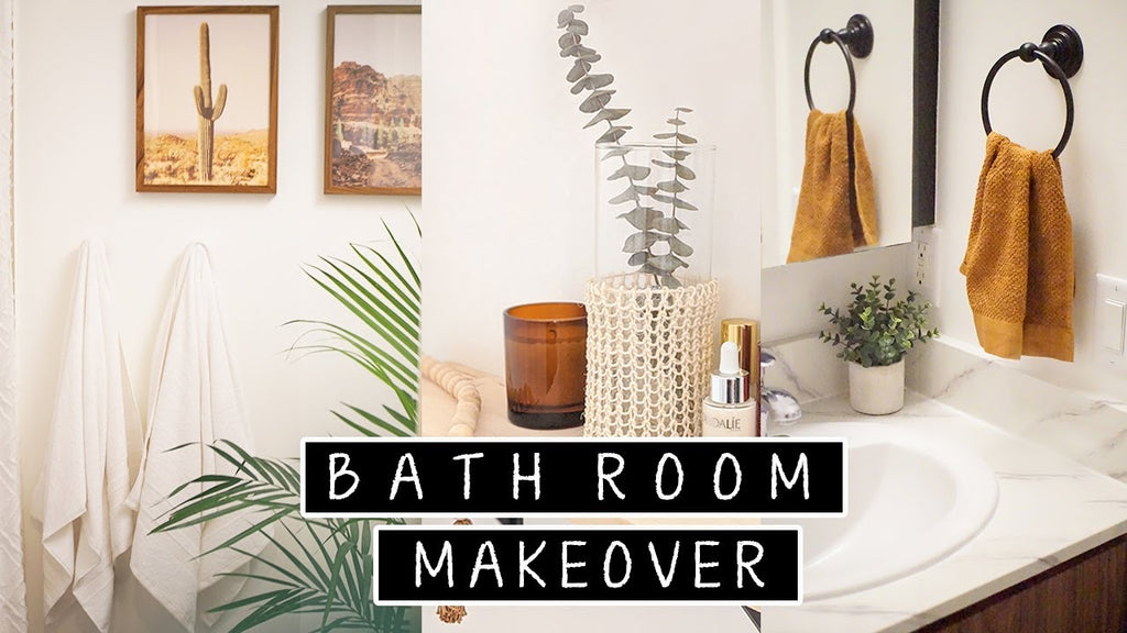 Extreme DIY Small Bathroom Makeover (Renter Friendly) | diy floor tiling & diy shelves by DIY Dalia (11 months ago)