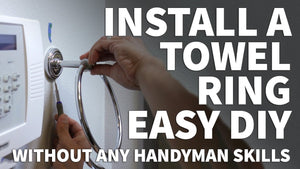 Installing a towel ring is a simple task anyone can do