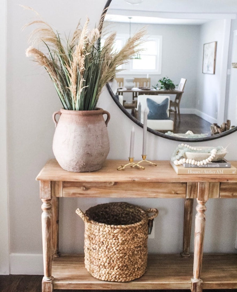 A pretty basket can be a great storage option for your home