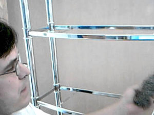 Reviving a Chrome Bathroom Shelf from rusted spots by Dennis Hanchar (8 years ago)