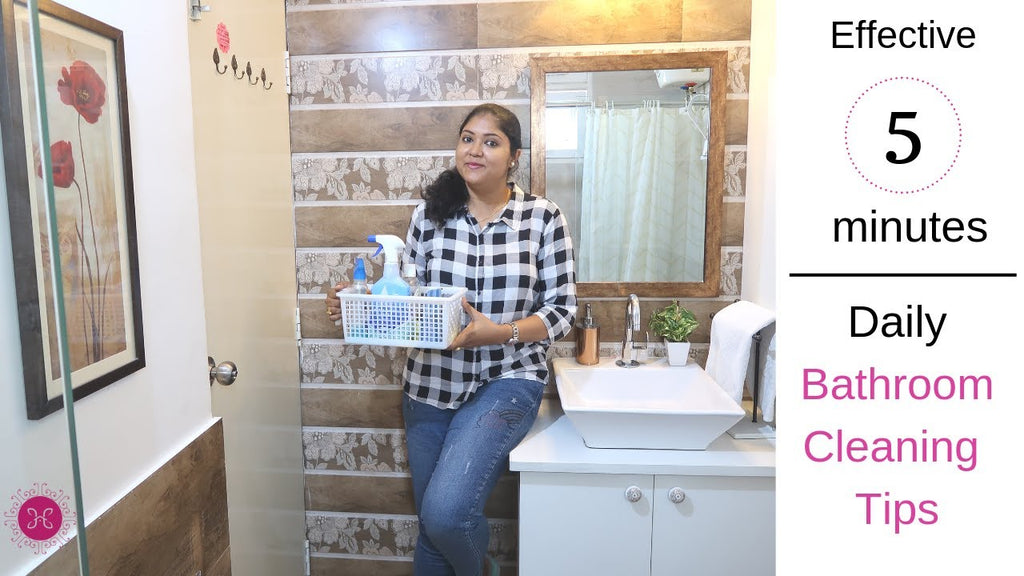 Today I shared a 5 minutes daily bathroom cleaning routine video, these bathroom cleaning routine tips are super effective and much helpful