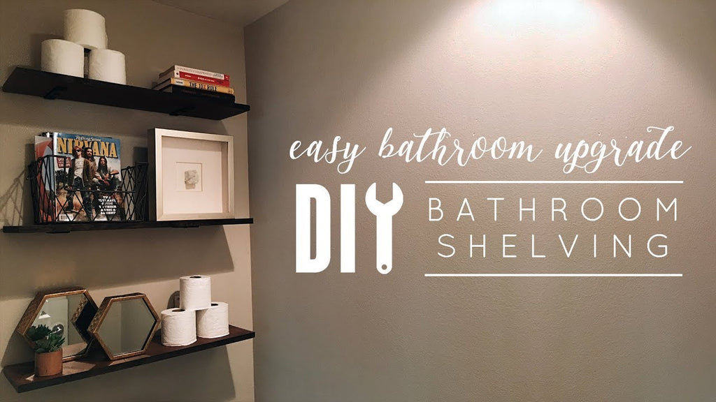 DIY Bathroom Shelves by Living to DIY with Rachel Metz (3 years ago)