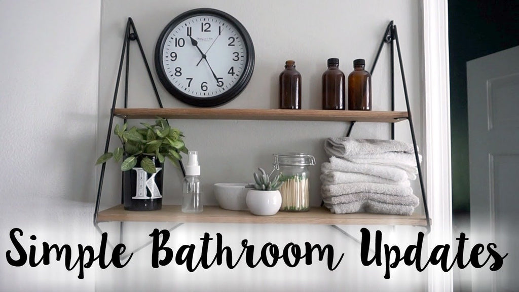 I finally finished a very simple, easy, and budget friendly update to our two full bathrooms