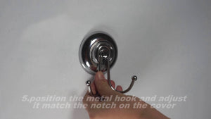 MaxHold suction cup double hooks installation