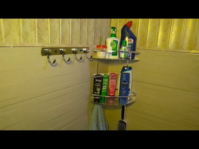 How to Fit Aluminium Bathroom Corner Rack #Home#Repairs#DIY.