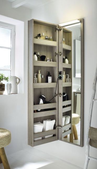 When it comes to locating better bathroom storage solutions, wall-hanging bathroom storage ideas come really handy for your space without losing any real space