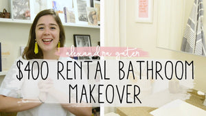 Hey guys! I'm so excited to be back with another makeover video! This week, I am doing a teeny tiny (we're talking 5 ft x 5ft!) bathroom makeover on a major ...