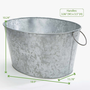 Sweet Oval Galvanized Tub