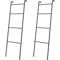 2-Pack ABQ Blanket Ladder Free Standing Towel Rack Stand with 4 Bar only $22.38