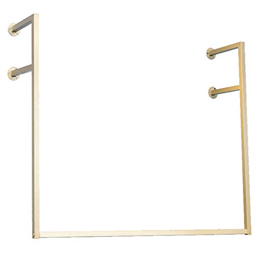 COAT RACK Wall Clothing Rack, Gold Wrought Iron Side Hanging Clothes Hanger, Multi-Size Selection