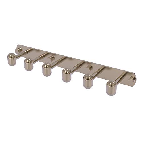 Allied Brass TA-20-6 Tango Collection 6 Position Tie Belt Rack, Antique Pewter
