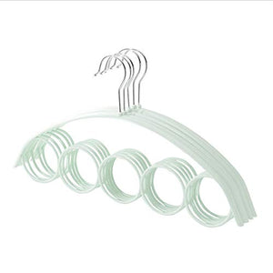 Wagsuyun Durable Scarf Tie Belt Hanger Storage Bag Holder 5 Chrome 5 Pieces (Color : Green)