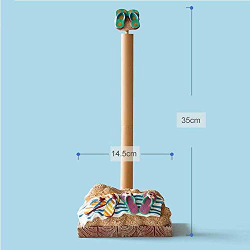 DEED Home Decoration Crafts Paper Towel Holder Creative Pastoral Beach Shoes Resin Kitchen Tissue Box Paper Roll Holder Simulation Artwork