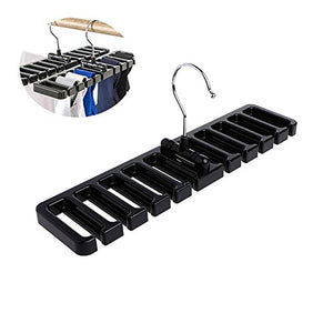 KOBWA Tie and Belt Rack Hanger Home Multipurpose Closet Tie Organizer Holds Up to 10 Ties and Belts