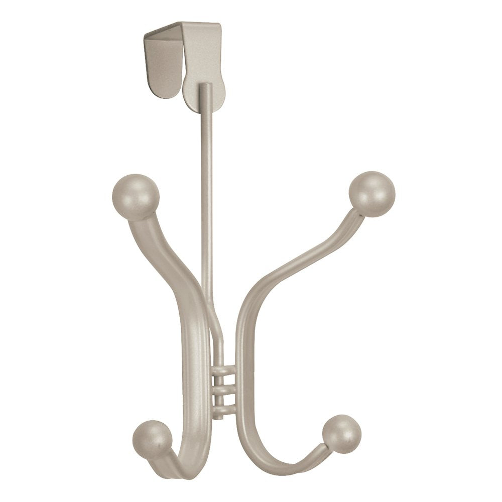 InterDesign York Lyra Over Door Quad Hook, Satin