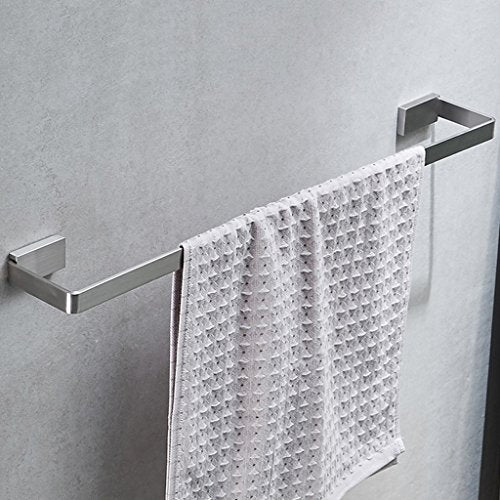 Ping Bu Qing Yun Bathroom Stainless Steel Towel Single Pole Bathroom Wall Single Layer Toilet Hanging Towel Rack Hanging Rod Hanger 55cm82cm40cm Towel Rack