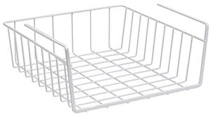 Under Shelf Basket Wire Rack - Easily Slides Under Shelves for Extra Cabinet Storage. Under shelf Baskets Allow You to Expand Pantry Space Without Adding Cabinets and Shelves. (Grayish White)