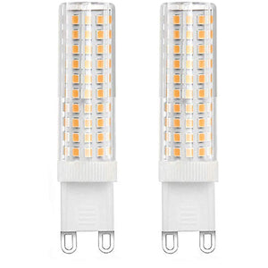 Dimmable G9 LED Bulb 6W, 60W Halogen Bulb Replacement, Bi Pin,2-Pack (6 Watt, Warm White 3000K)