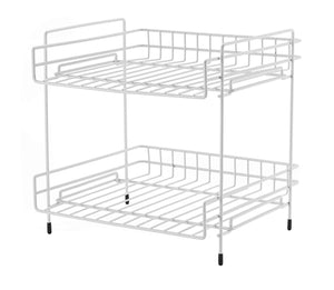NEUN WELTEN Deep 2 Tier Kitchen Helper Shelf Rack with Large Storage Space 10" L x 11" W x 11.4" H (Espresso)