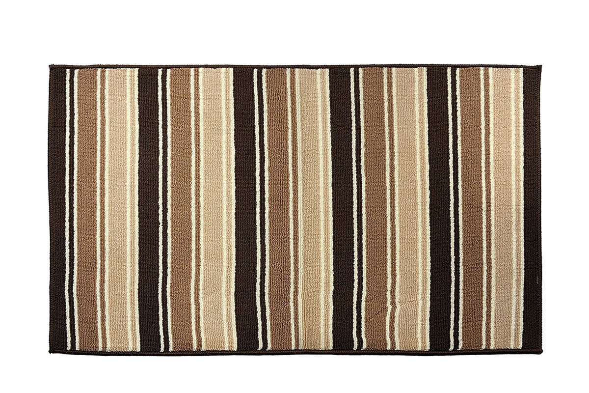 Y&K Decor Doormat Non-Slip Backing Area Rugs Entrance Door Mat (27" x 45", Brown-B)